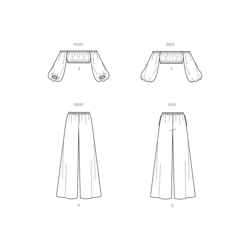 Patron New Look 6758 - Haut et pantalon