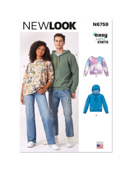 Patron New Look 6759 - Pantalon cargo unisexe