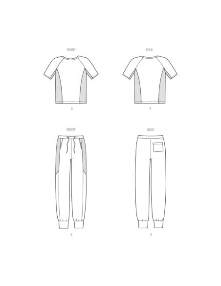 Patron New Look 6760 - Haut et pantalon