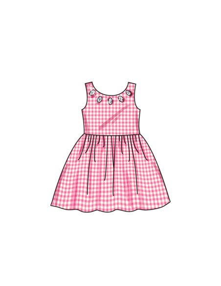 Patron New Look 6763 - Robe enfant