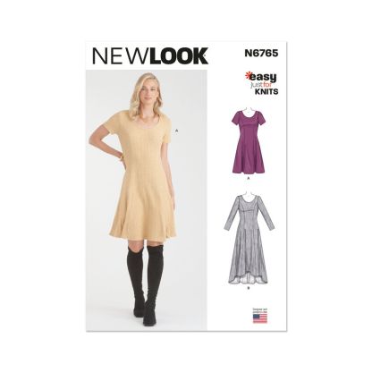 Patron New Look 6765 - Robe en tricot