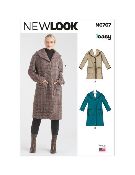 Patron New Look 6767 - Manteaux