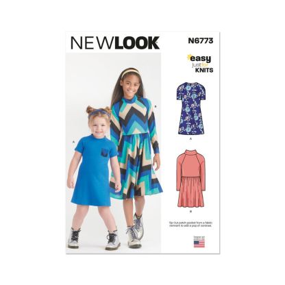 Patron New Look 6773 - Robe en tricot pour enfants