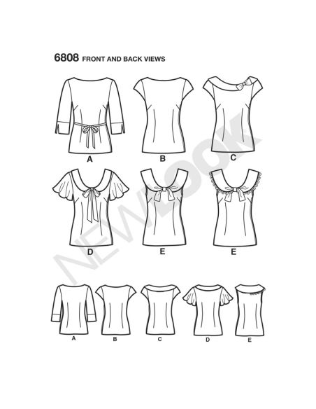 Patron New Look 6808 - Tee-Shirt