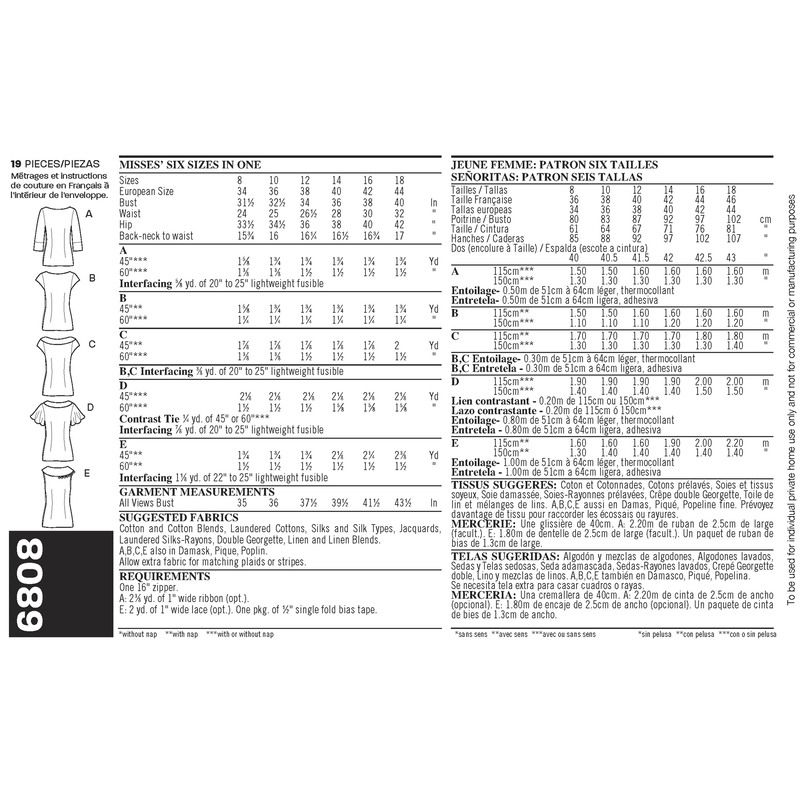 Patron New Look 6808 - Tee-Shirt