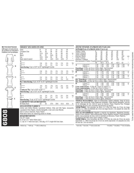 Patron New Look 6808 - Tee-Shirt