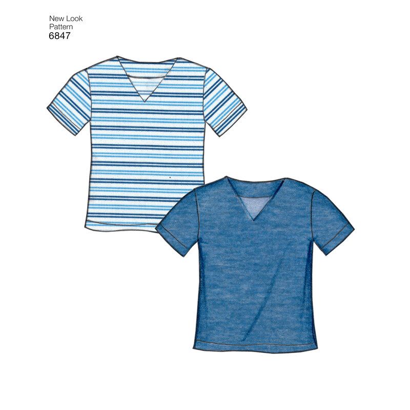 Patron New Look 6847 - Ensemble de nuit, pyjamas, peignoirs