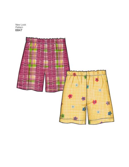 Patron New Look 6847 - Ensemble de nuit, pyjamas, peignoirs