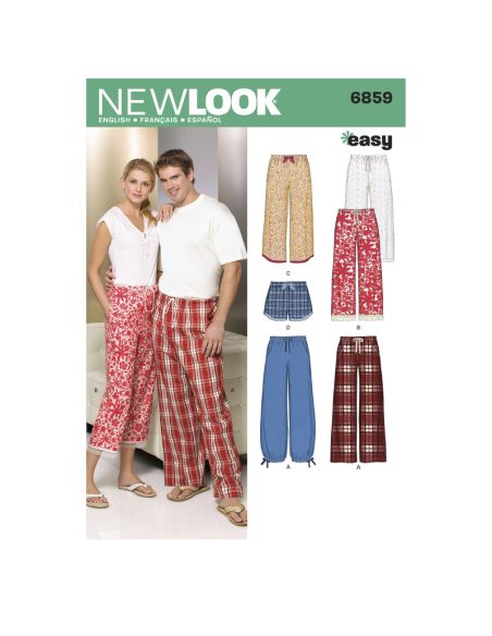 Patron New Look 6859 - Pantalon, pantacour, short