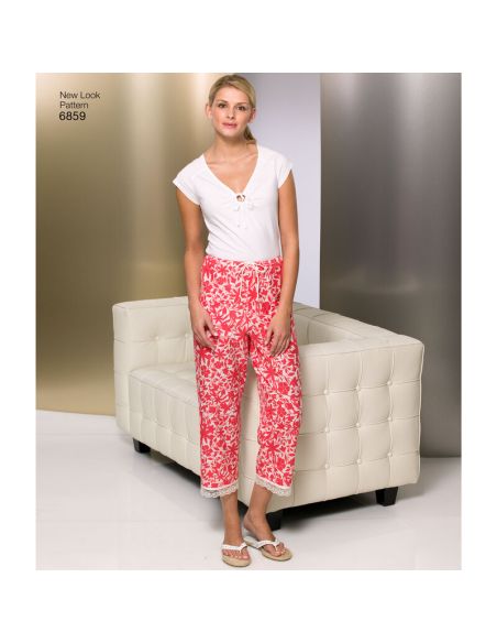 Patron New Look 6859 - Pantalon, pantacour, short