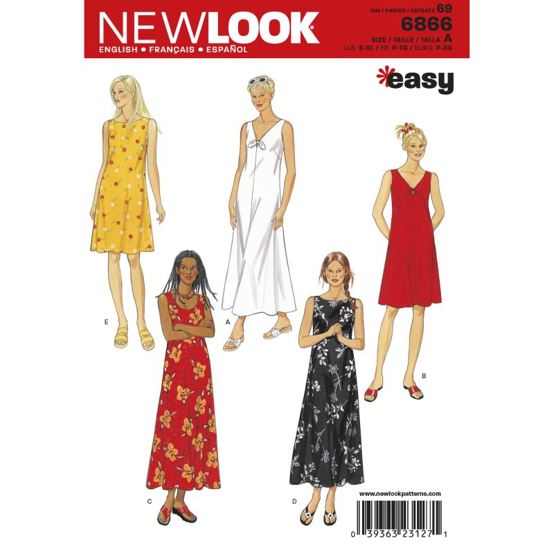 Patron New Look 6866 - Robe