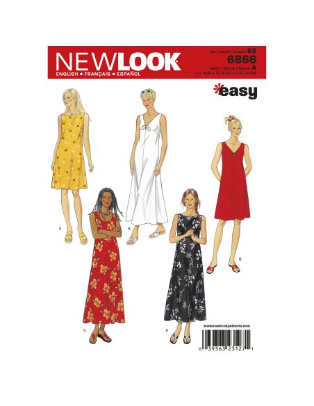 Patron New Look 6866 - Robe