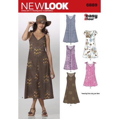 Patron New Look 6889 - Robe