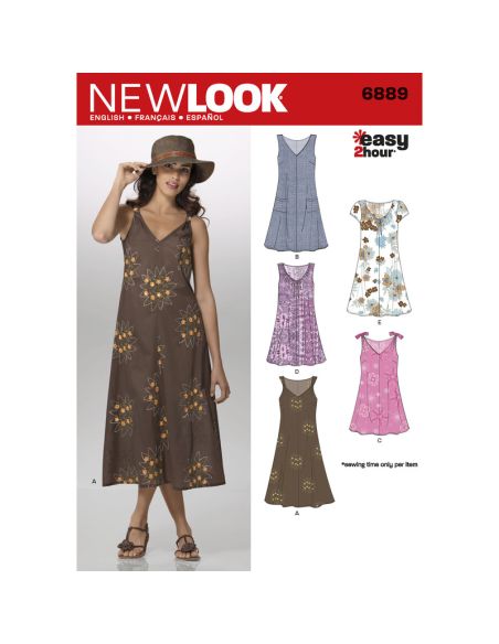 Patron New Look 6889 - Robe