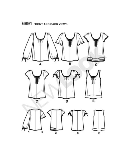 Patron New Look 6891 - Tee-Shirt