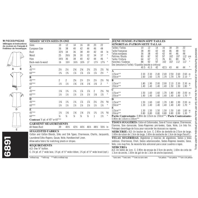 Patron New Look 6891 - Tee-Shirt