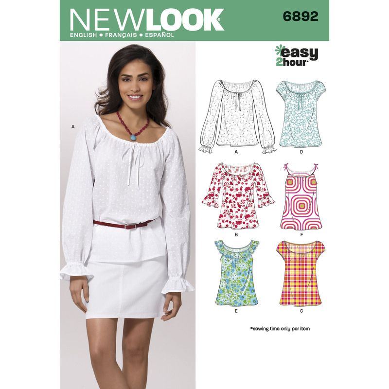Patron New Look 6892 - Tee-Shirt, top