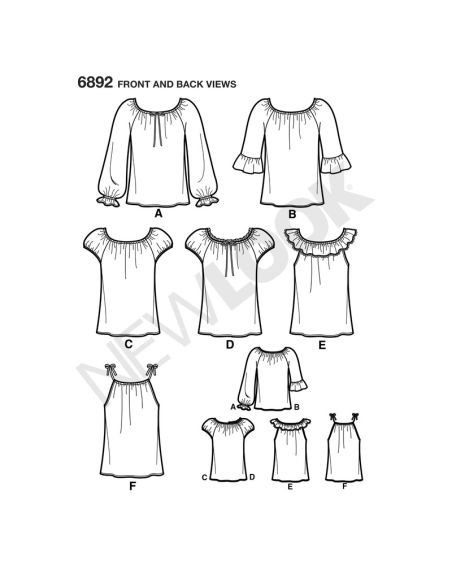 Patron New Look 6892 - Tee-Shirt, top