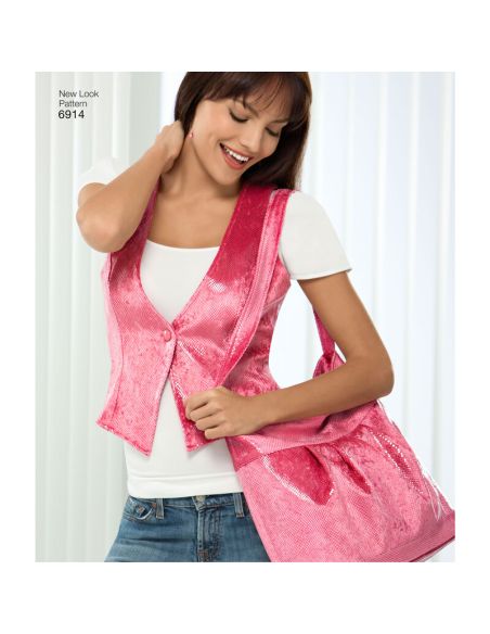 Patron New Look 6914 - Gilet barman