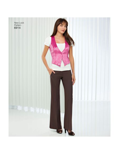 Patron New Look 6914 - Gilet barman