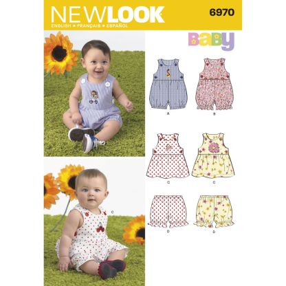 Patron New Look 6970 - Ensemble bébé