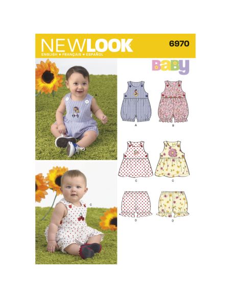 Patron New Look 6970 - Ensemble bébé