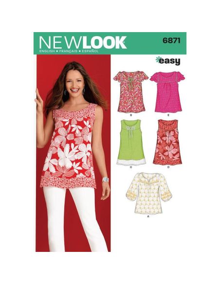 Patron New Look 6871 - Tee-Shirt, tunique