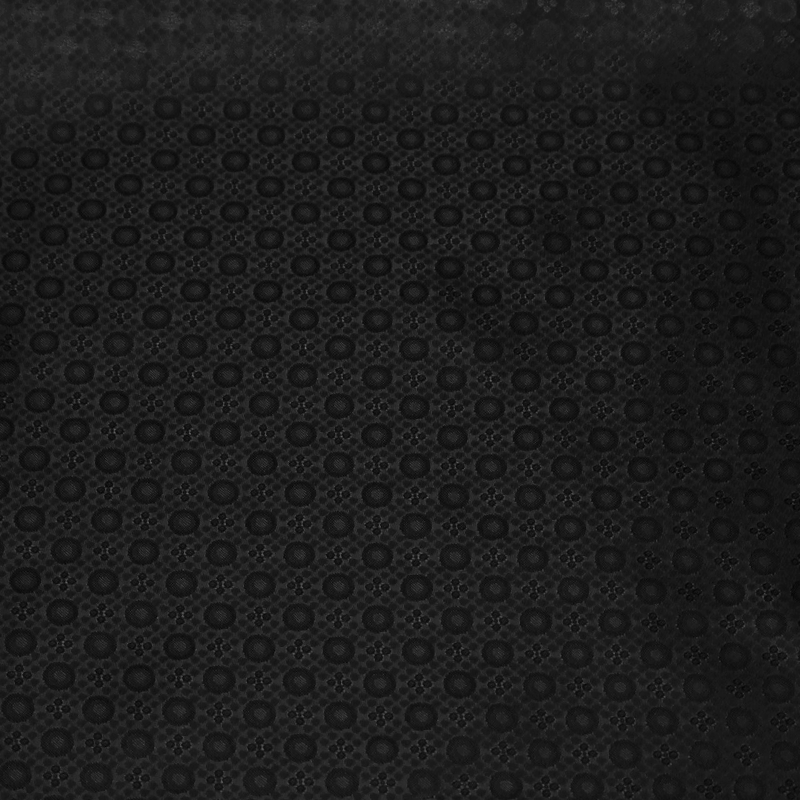 Doublure satin jacquard - Cercle noir