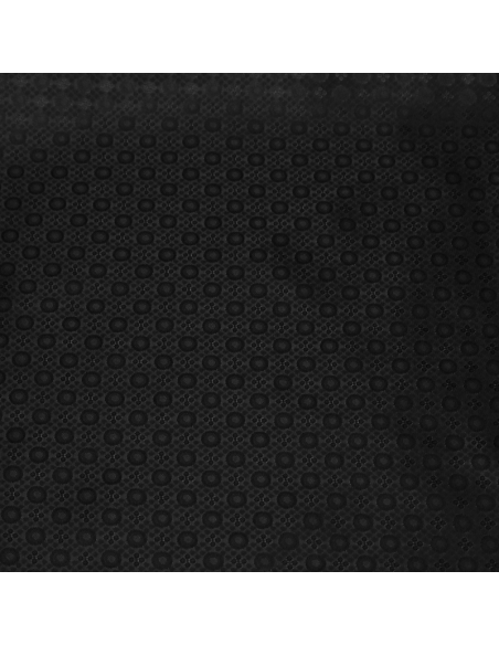 Doublure satin jacquard - Cercle noir