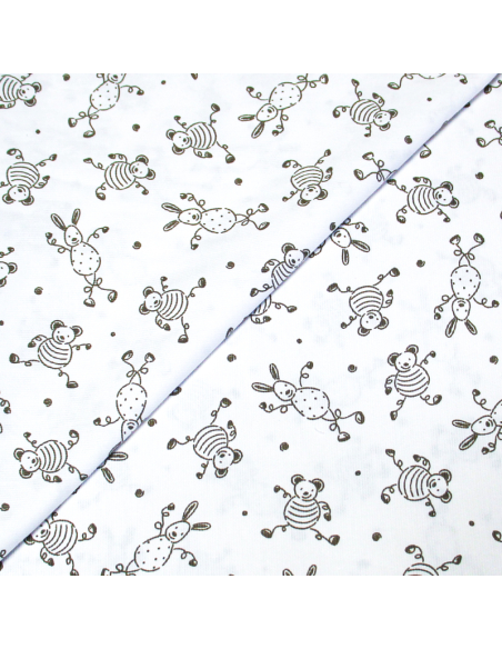 Piqué 100% coton milleraies - Doudou kaki