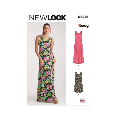 Patron New Look 6775 - Robe en tricot en deux longueurs