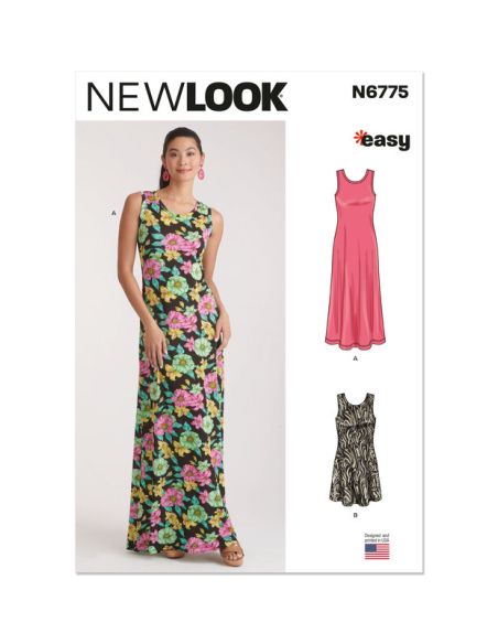Patron New Look 6775 - Robe en tricot en deux longueurs