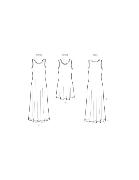 Patron New Look 6775 - Robe en tricot en deux longueurs