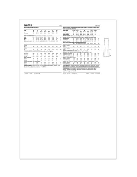 Patron New Look 6775 - Robe en tricot en deux longueurs