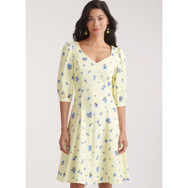 Patron New Look 6776 - Robe avec variations de manches