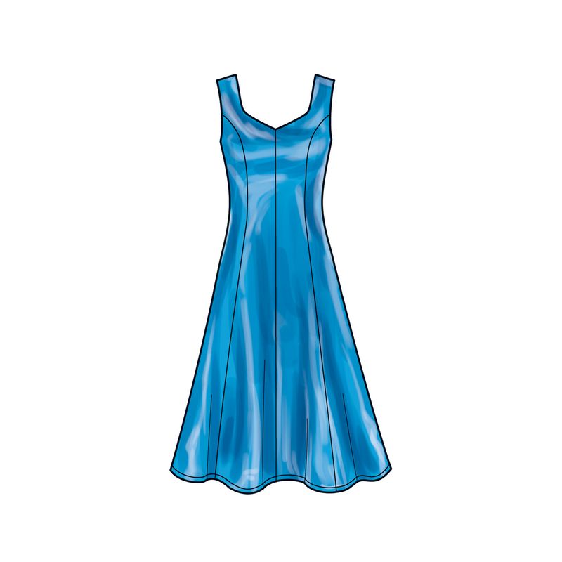 Patron New Look 6776 - Robe avec variations de manches