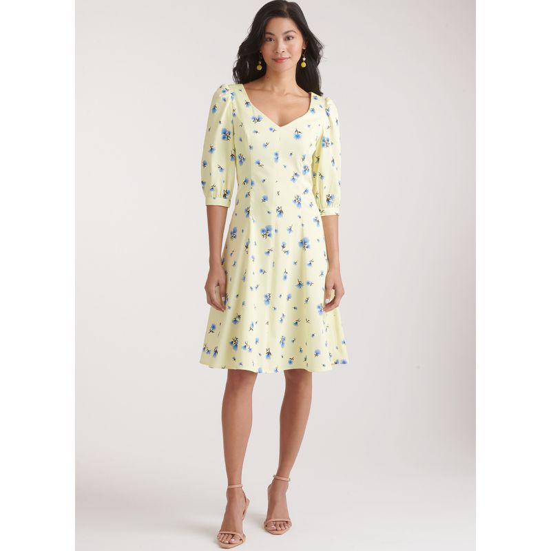 Patron New Look 6776 - Robe avec variations de manches