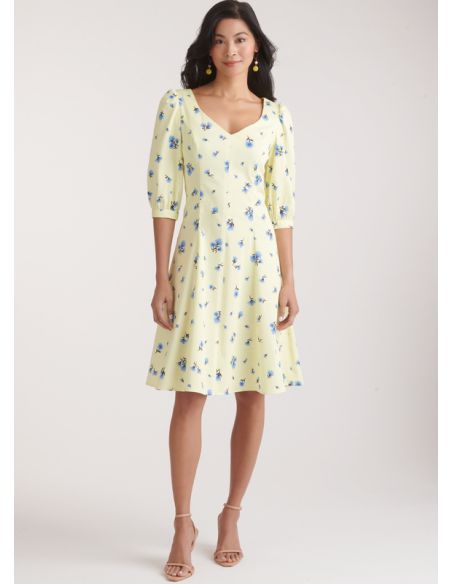 Patron New Look 6776 - Robe avec variations de manches