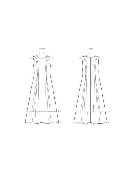 Patron New Look 6778 - Robe en deux longueurs