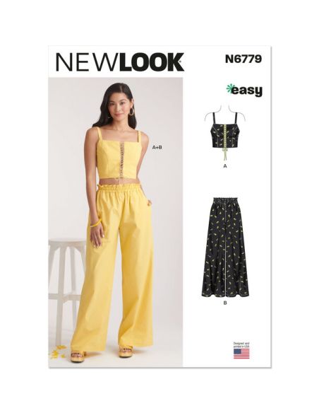 Patron New Look 6779 - Brassière et pantalon