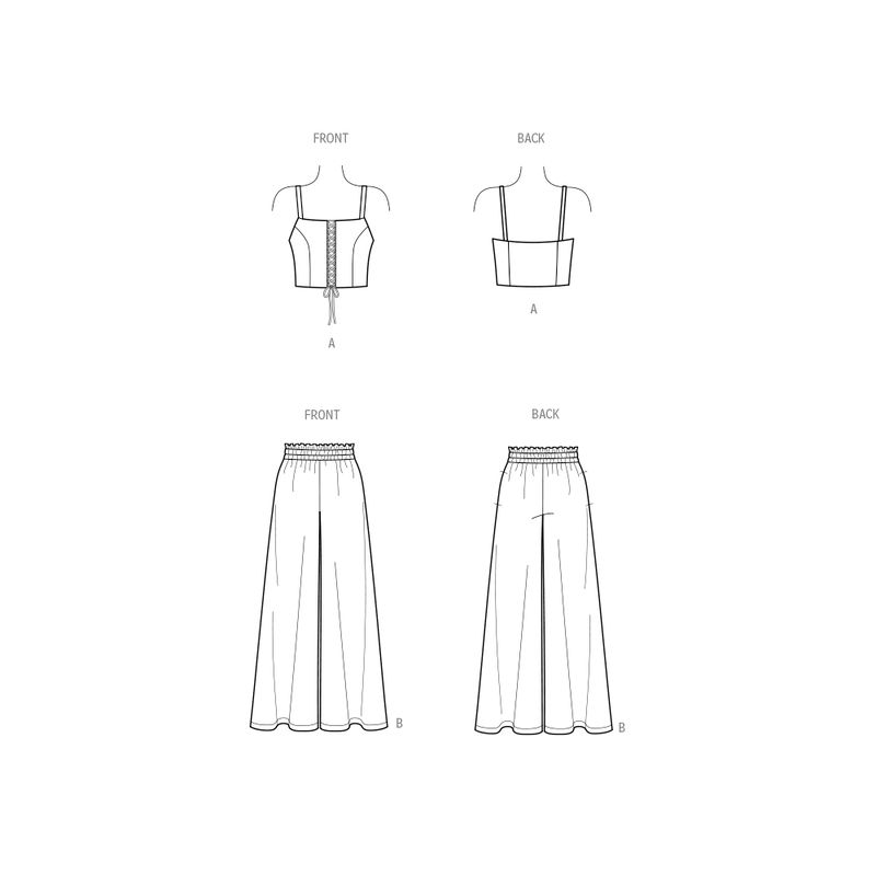 Patron New Look 6779 - Brassière et pantalon