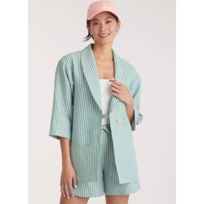 Patron New Look 6780 - Veste, short et pantalon 2