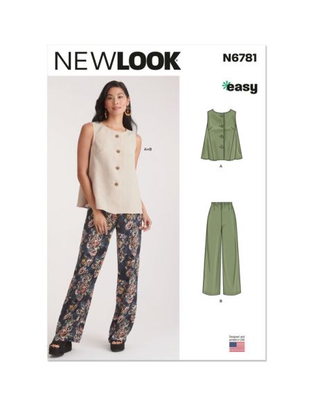Patron New Look 6781 - Haut et pantalon