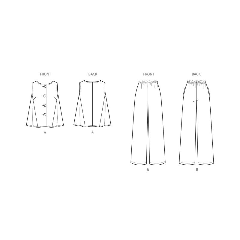 Patron New Look 6781 - Haut et pantalon