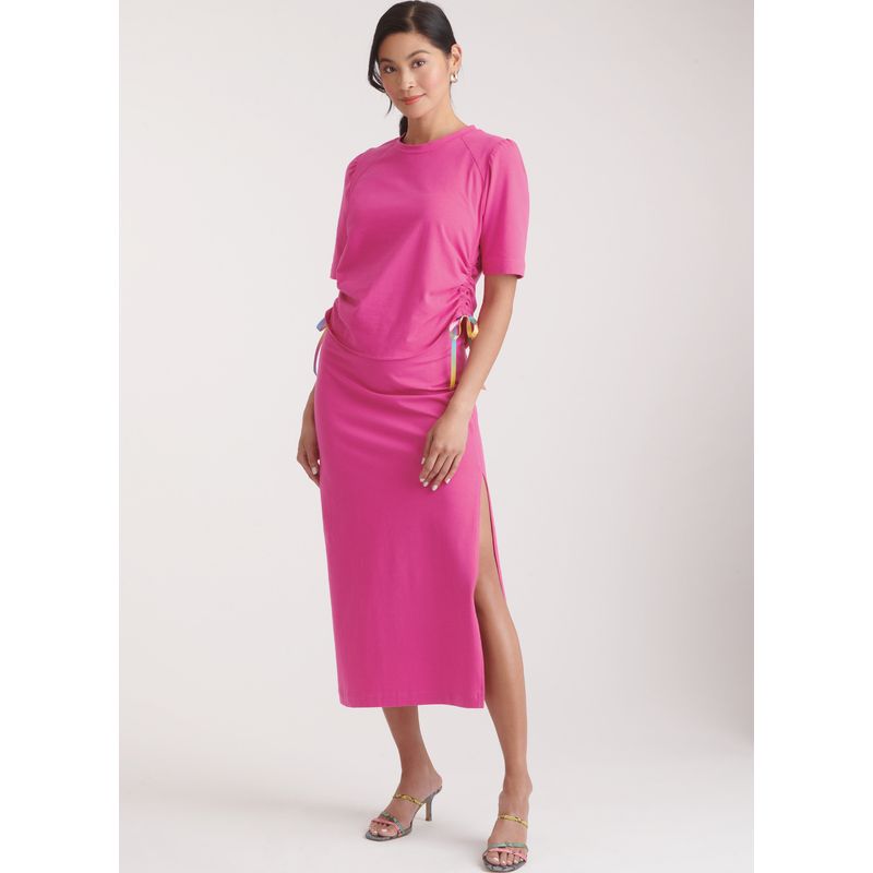 Patron New Look 6782 - Haut et jupe en tricot