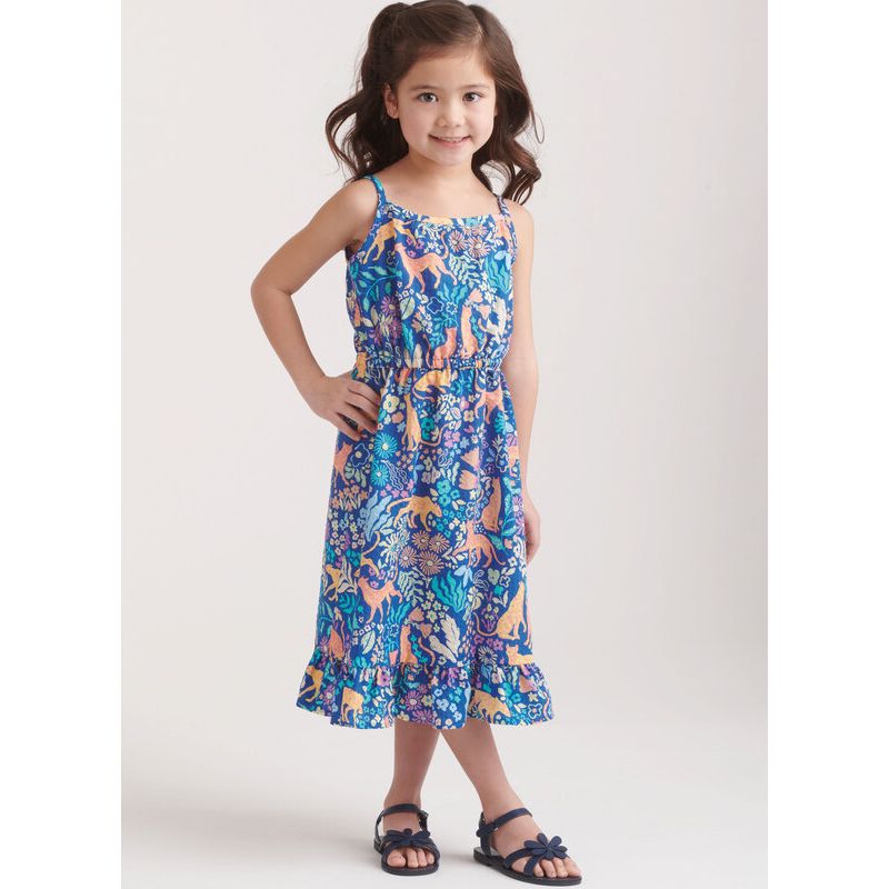 Patron New Look 6783 - Combinaison et robe d’été pour enfants
