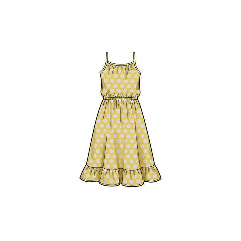 Patron New Look 6783 - Combinaison et robe d’été pour enfants