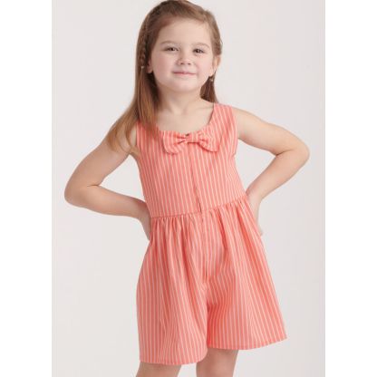 Patron New Look 6784 - Robes et barboteuse pour enfants 2
