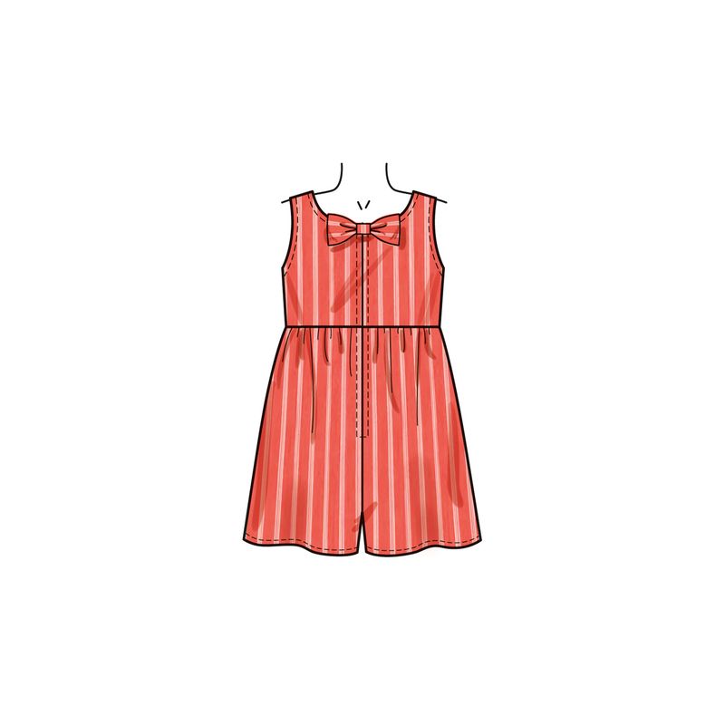 Patron New Look 6784 - Robes et barboteuse pour enfants