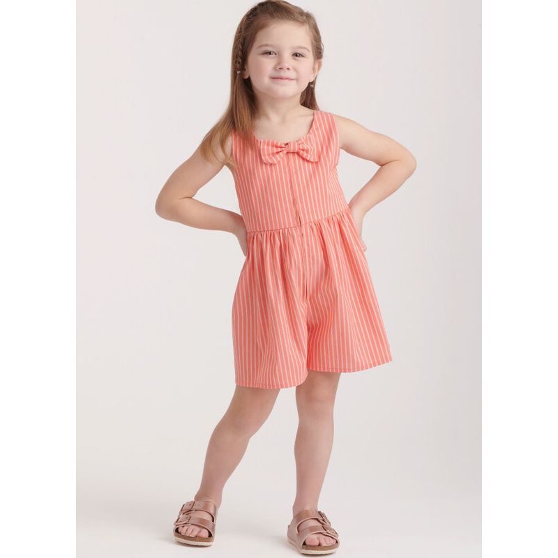 Patron New Look 6784 - Robes et barboteuse pour enfants